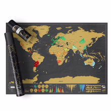 Load image into Gallery viewer, Deluxe World Scratch Map
