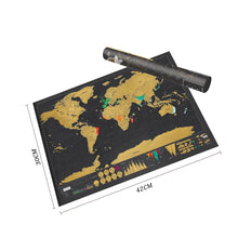 Load image into Gallery viewer, Deluxe World Scratch Map